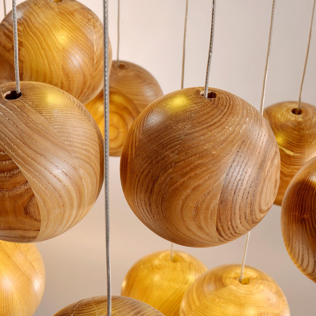 Calderose Wood Pendant Light-Moonnatur
