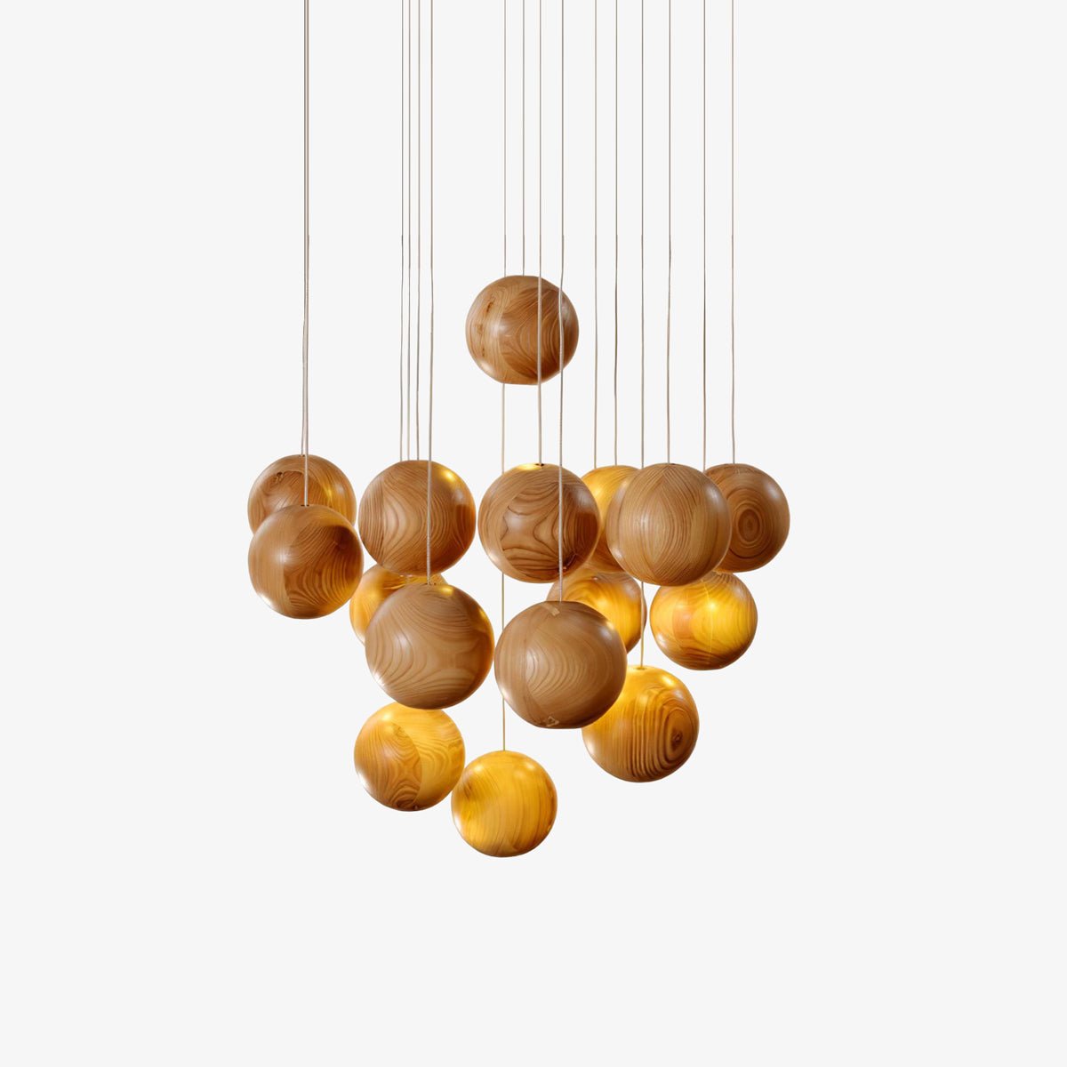 Calderose Wood Pendant Light-Moonnatur