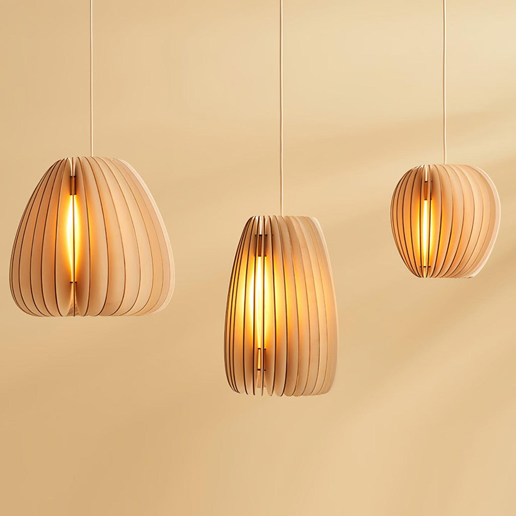 Maelia Wood Pendant Light-Moonnatur