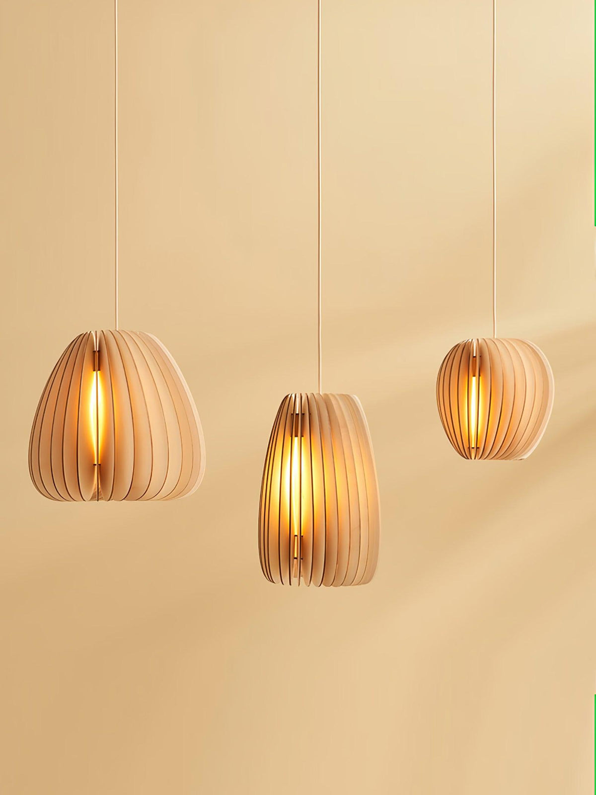 Maelia Wood Pendant Light-Moonnatur
