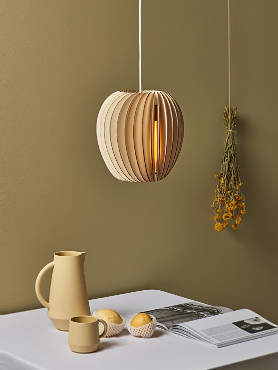Maelia Wood Pendant Light-Moonnatur