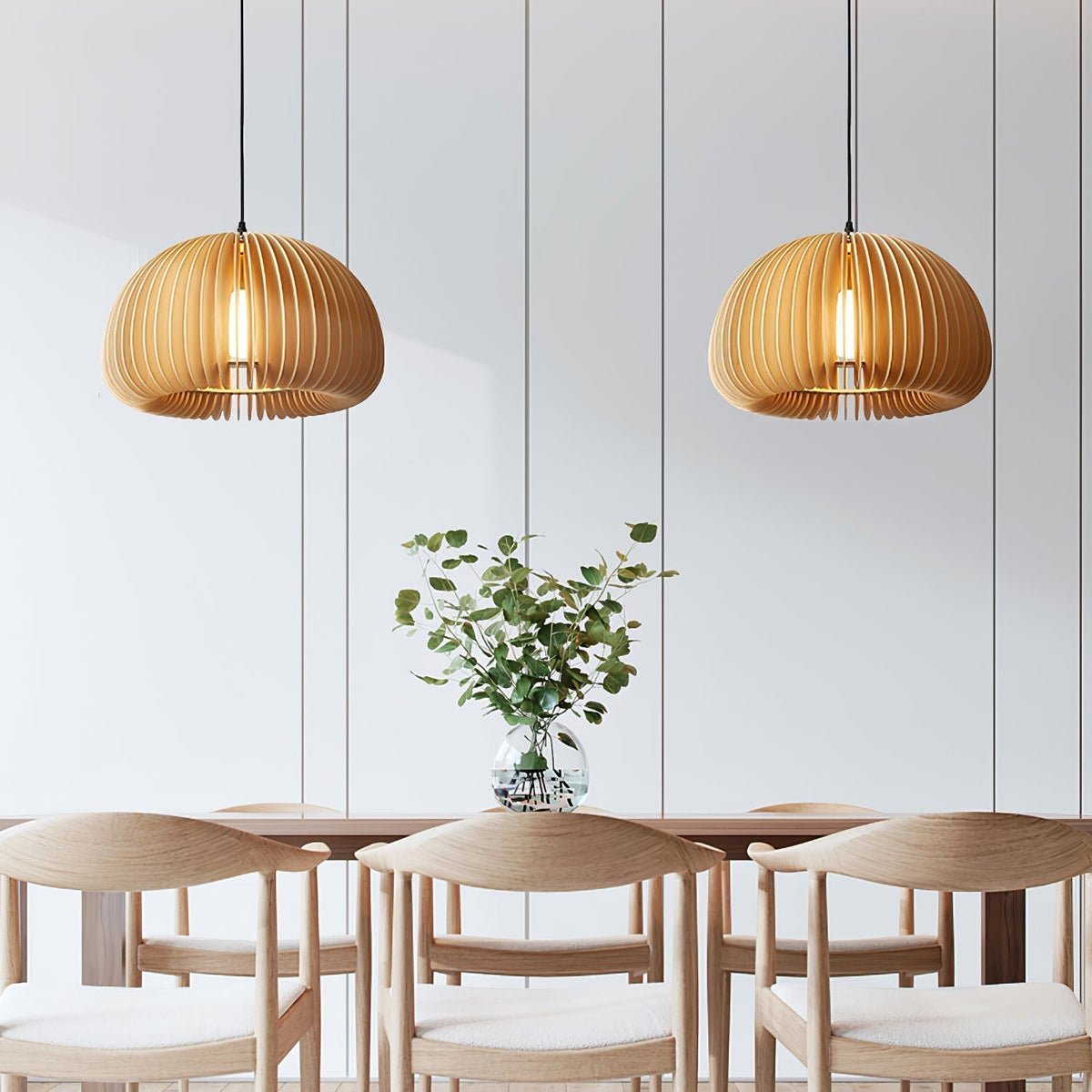 Alderfen Wood Pendant Light-Moonnatur
