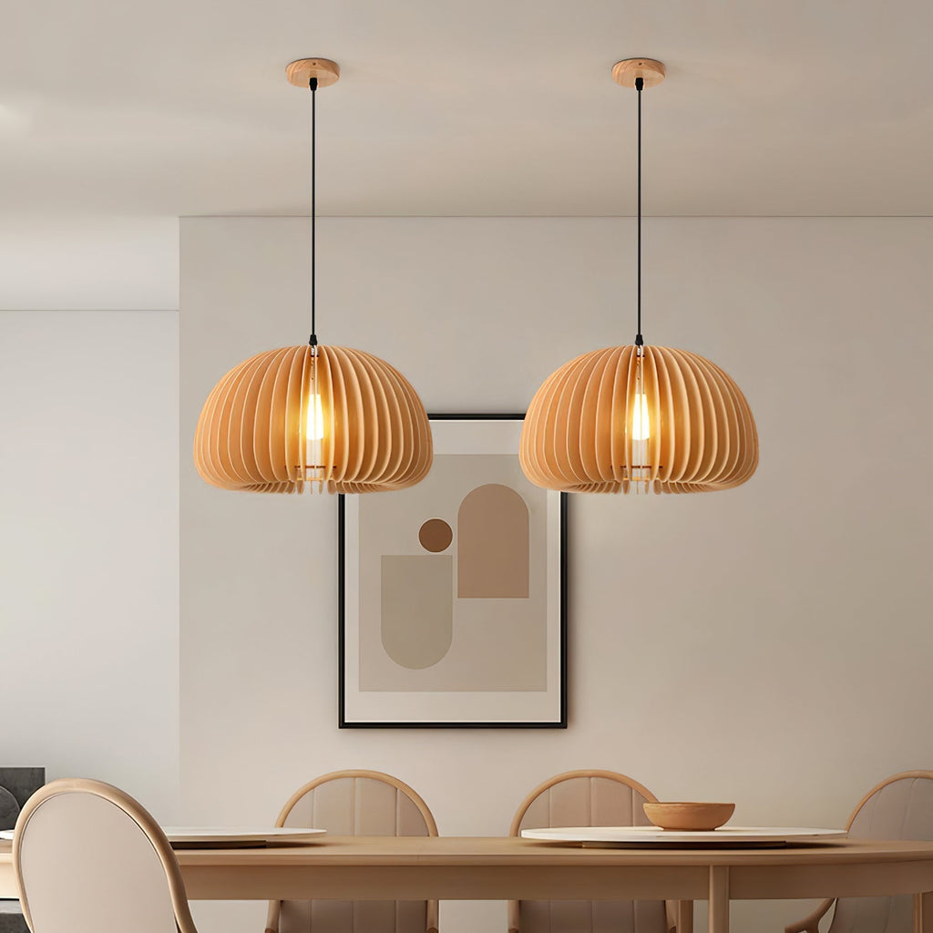 Alderfen Wood Pendant Light-Moonnatur