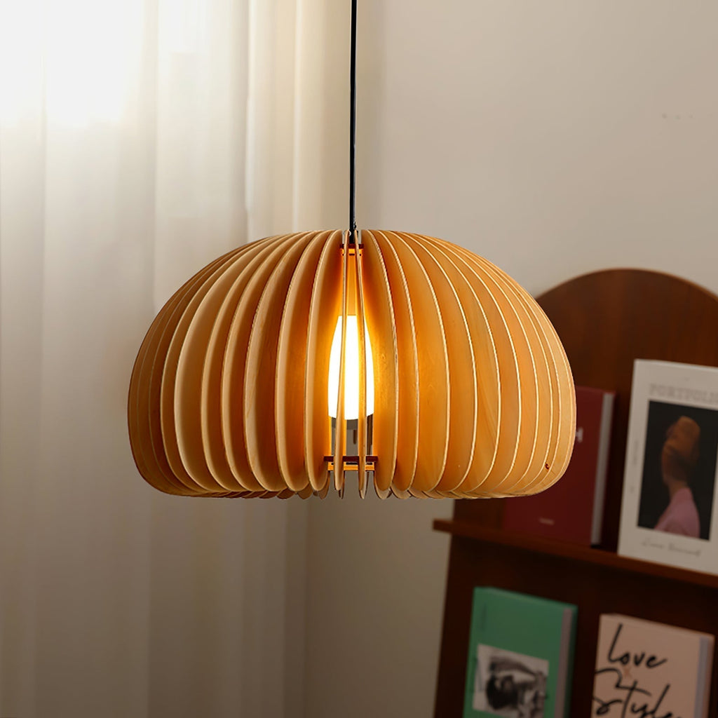 Alderfen Wood Pendant Light-Moonnatur