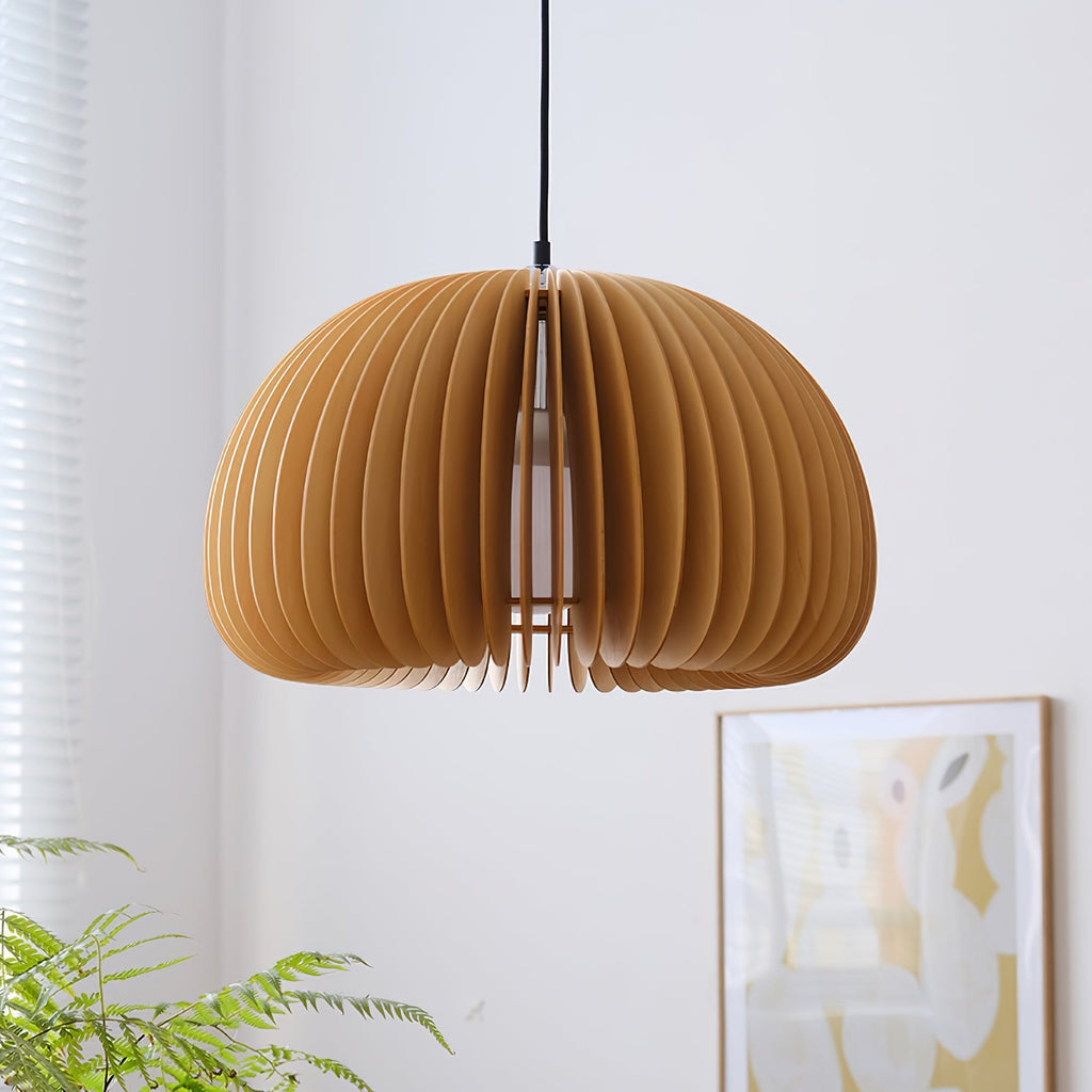 Alderfen Wood Pendant Light-Moonnatur
