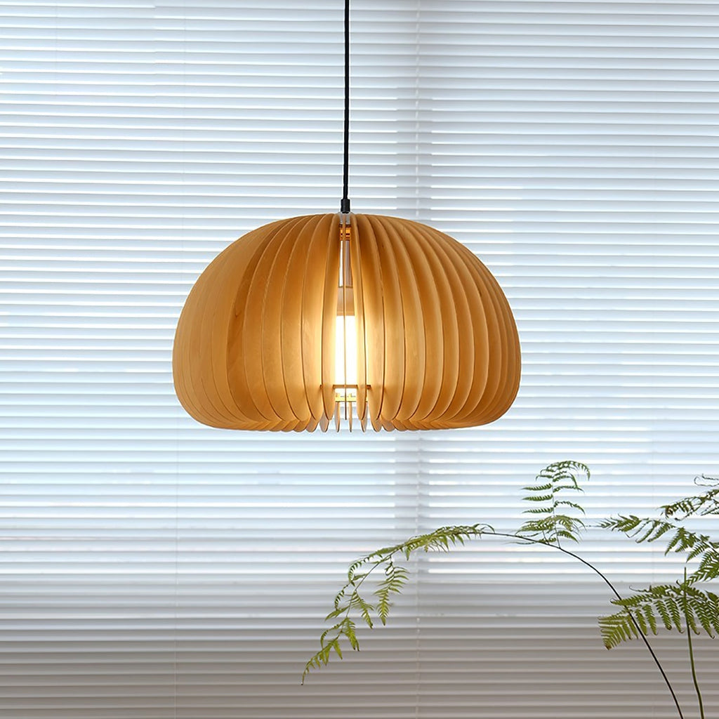 Alderfen Wood Pendant Light-Moonnatur