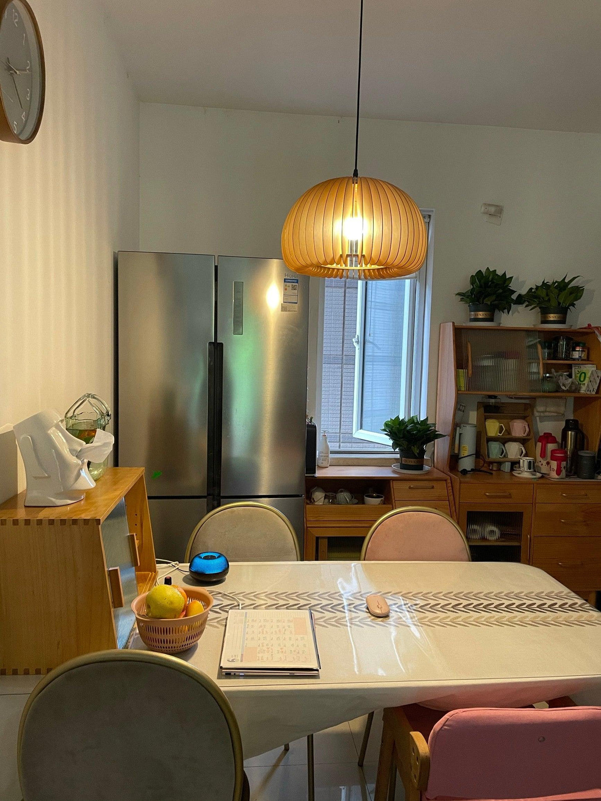 Alderfen Wood Pendant Light-Moonnatur