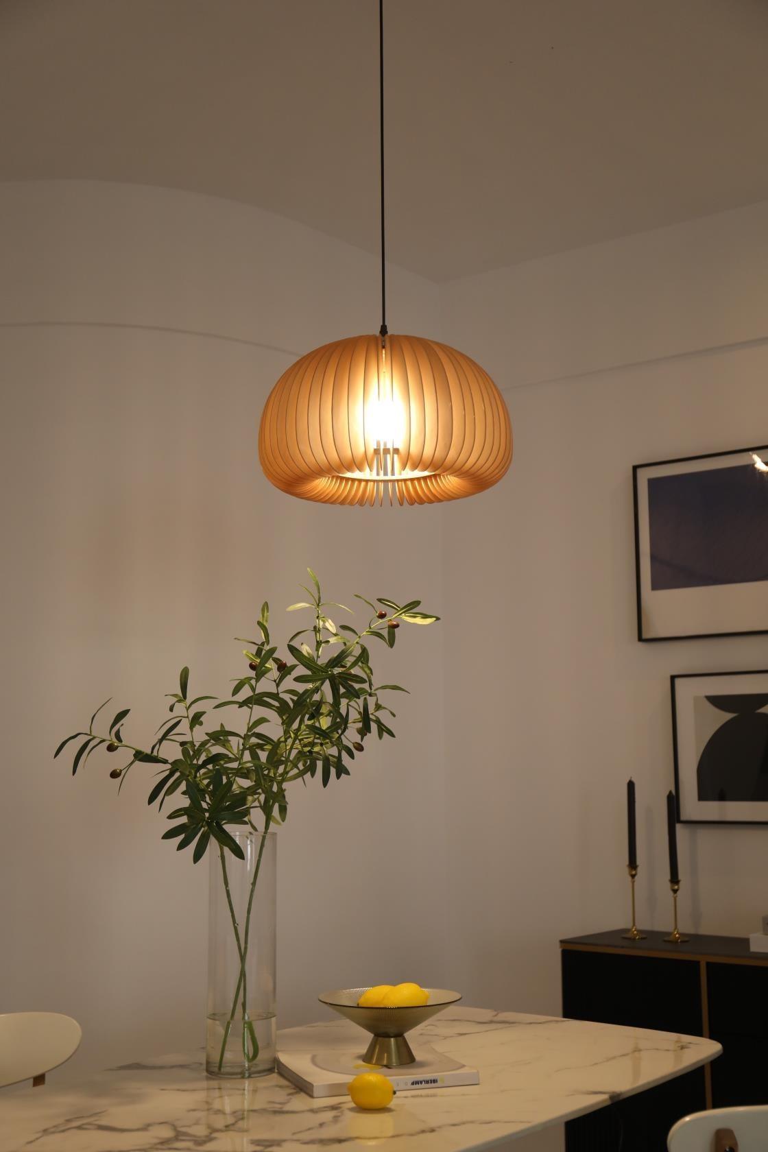 Alderfen Wood Pendant Light-Moonnatur