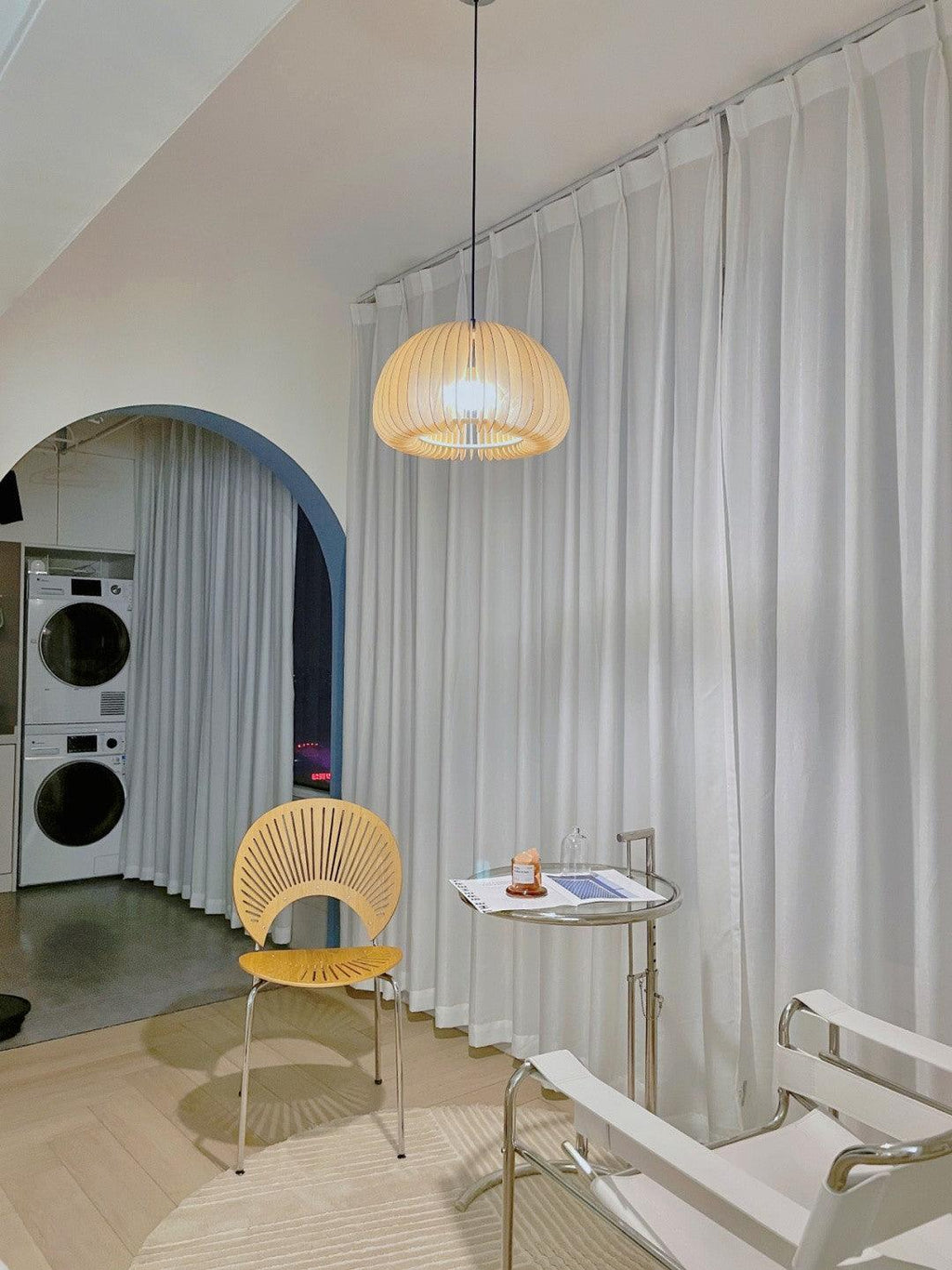 Alderfen Wood Pendant Light-Moonnatur
