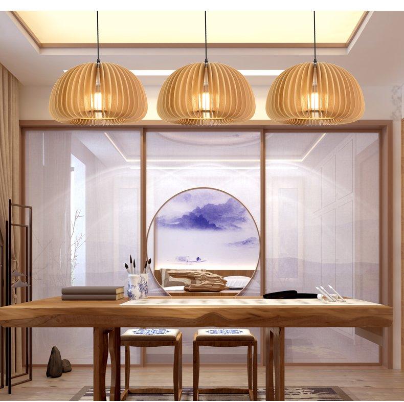 Alderfen Wood Pendant Light-Moonnatur