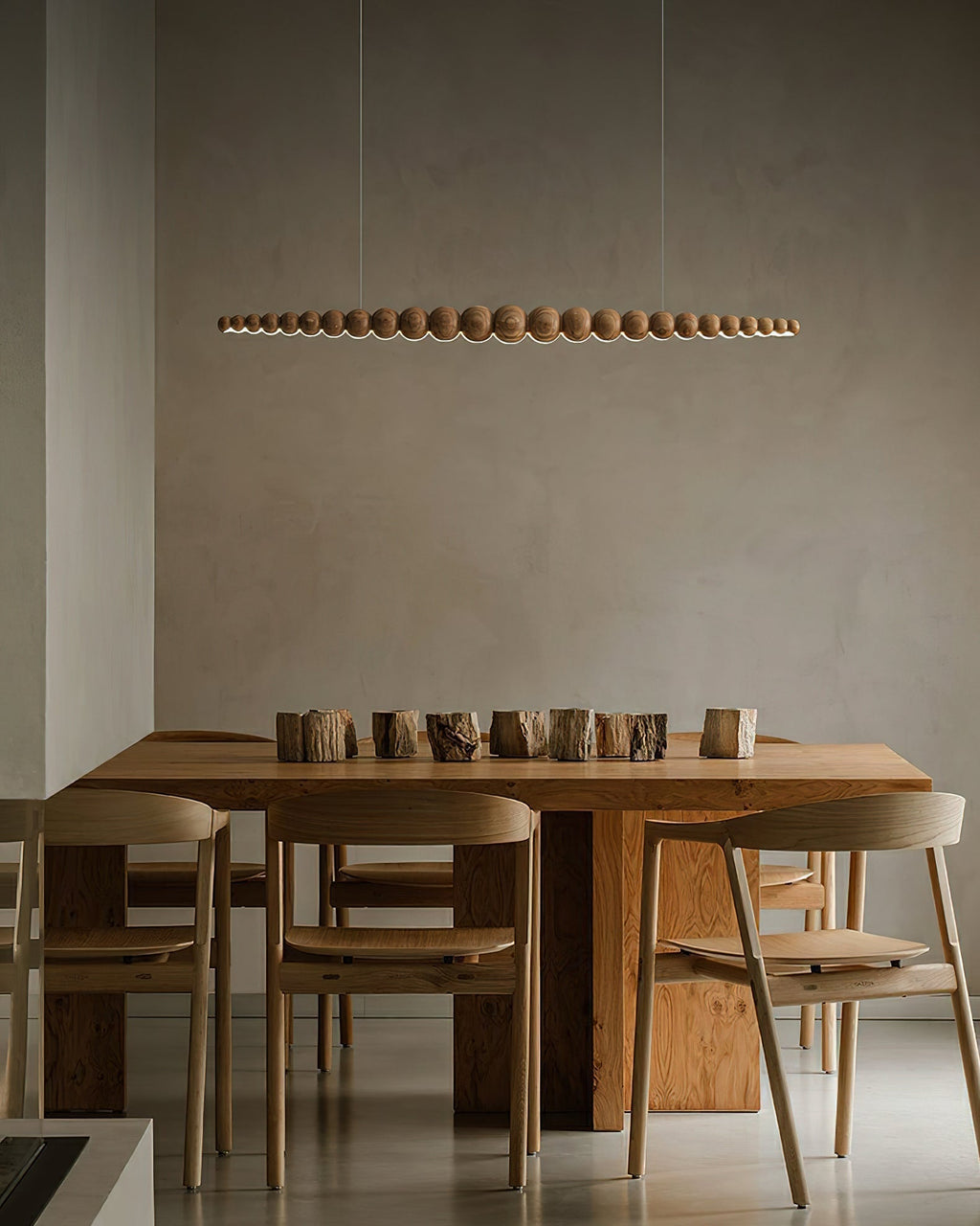 Sorenora Wood Pendant Light-Moonnatur