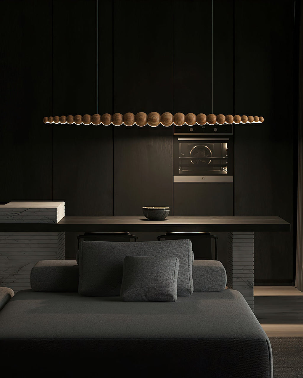 Sorenora Wood Pendant Light-Moonnatur