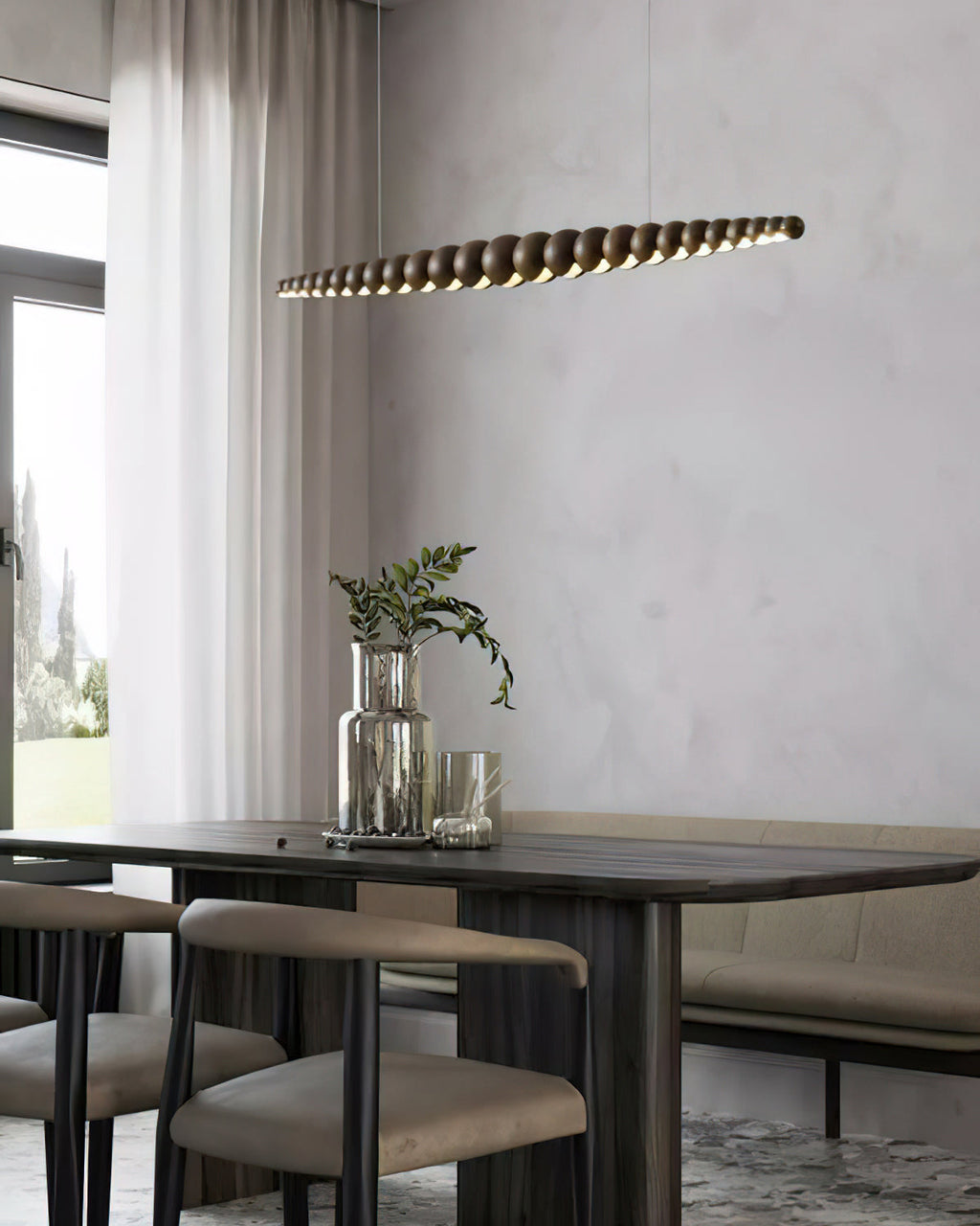 Sorenora Wood Pendant Light-Moonnatur
