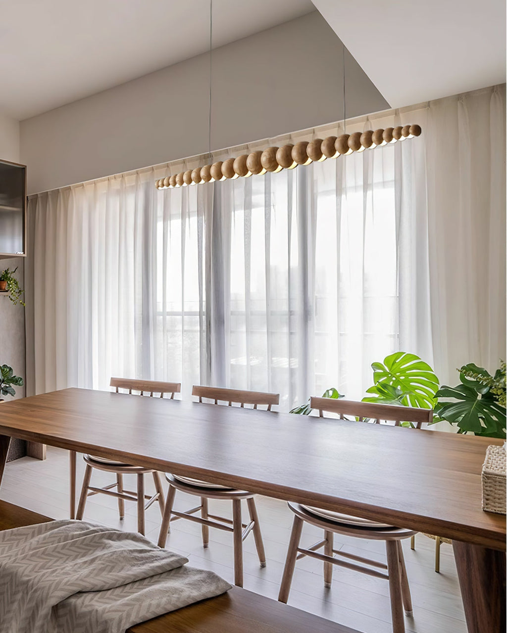 Sorenora Wood Pendant Light-Moonnatur