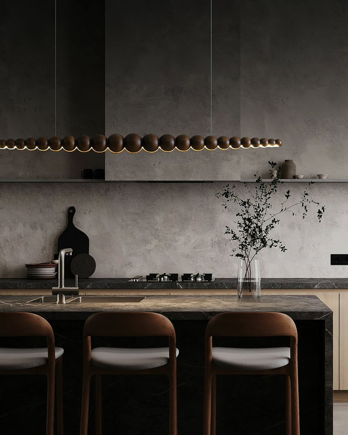 Sorenora Wood Pendant Light-Moonnatur
