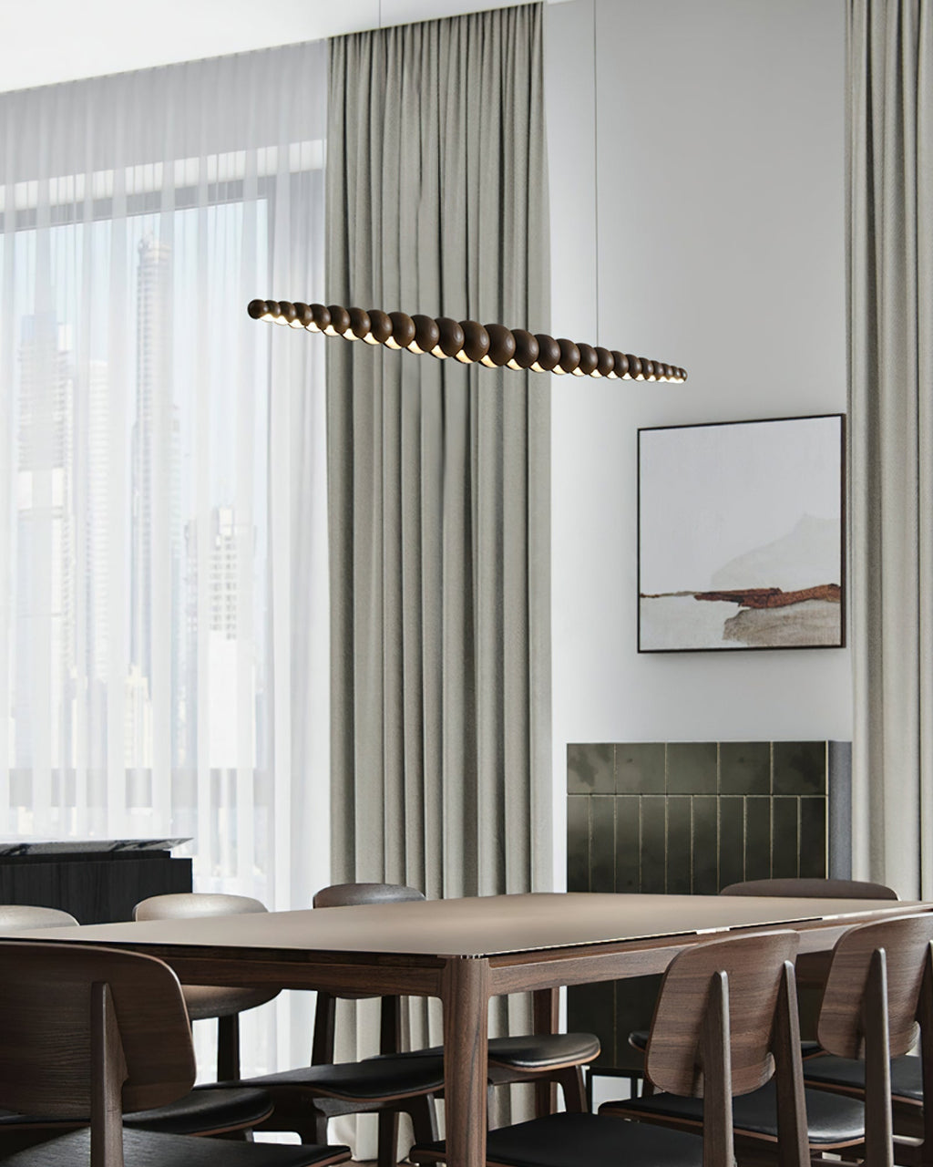 Sorenora Wood Pendant Light-Moonnatur