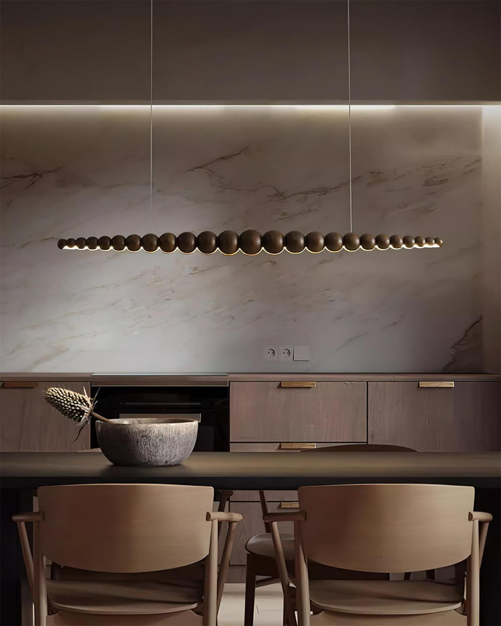 Sorenora Wood Pendant Light-Moonnatur