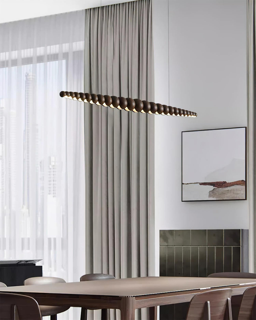 Sorenora Wood Pendant Light-Moonnatur