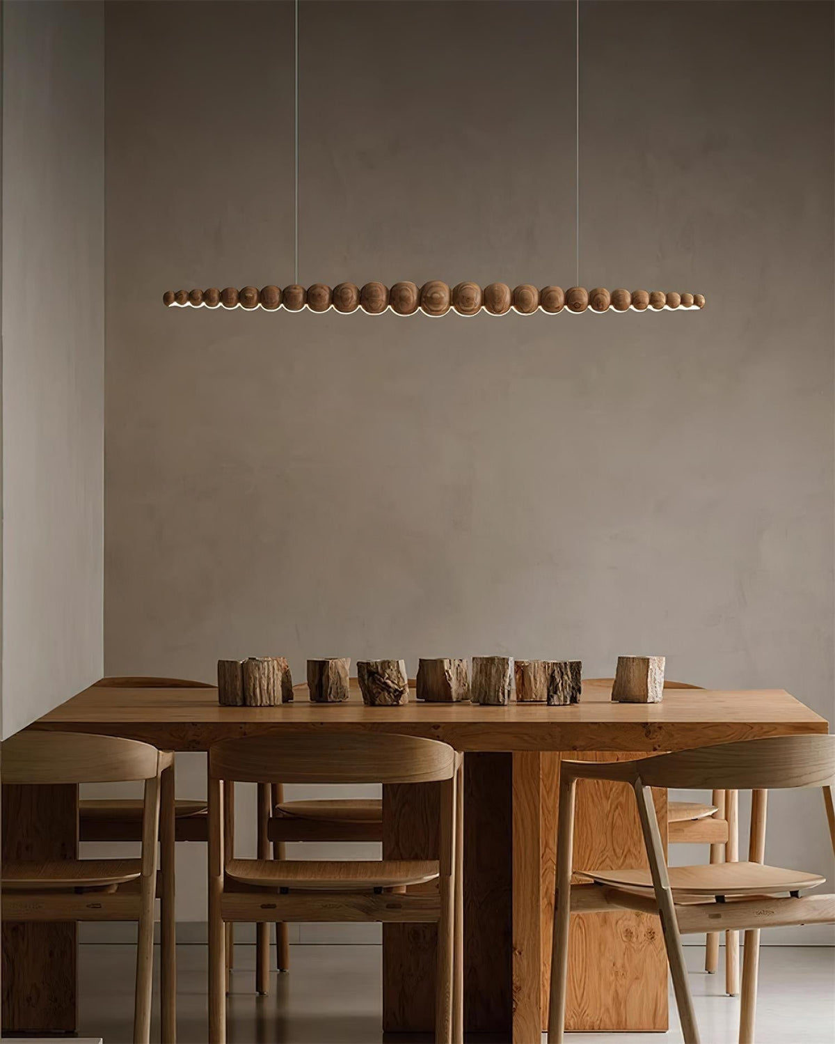 Sorenora Wood Pendant Light-Moonnatur