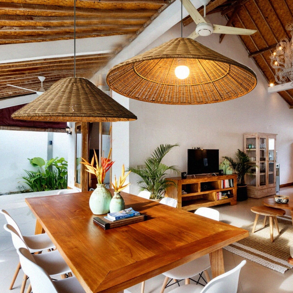 Dorrenenis Rattan Pendant Light-Moonnatur