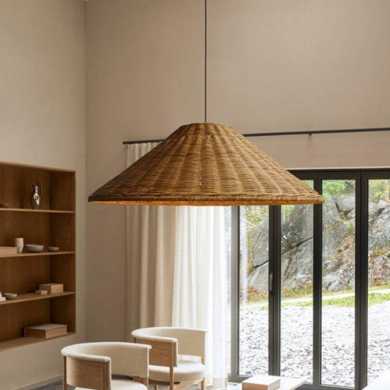 Dorrenenis Rattan Pendant Light-Moonnatur