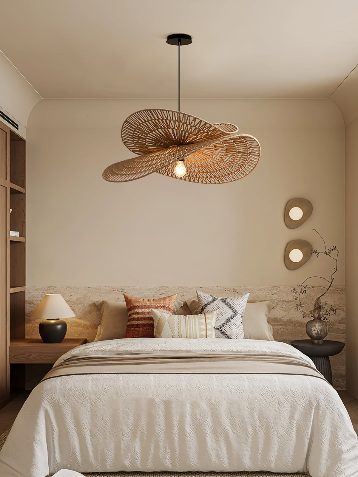 Kaelaria Hemp Rope Pendant Light-Moonnatur