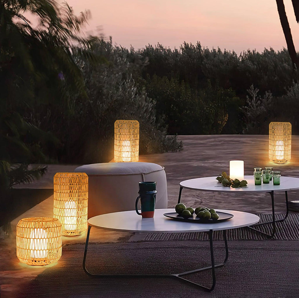 Elsenina Rattan Outdoor Light-Moonnatur
