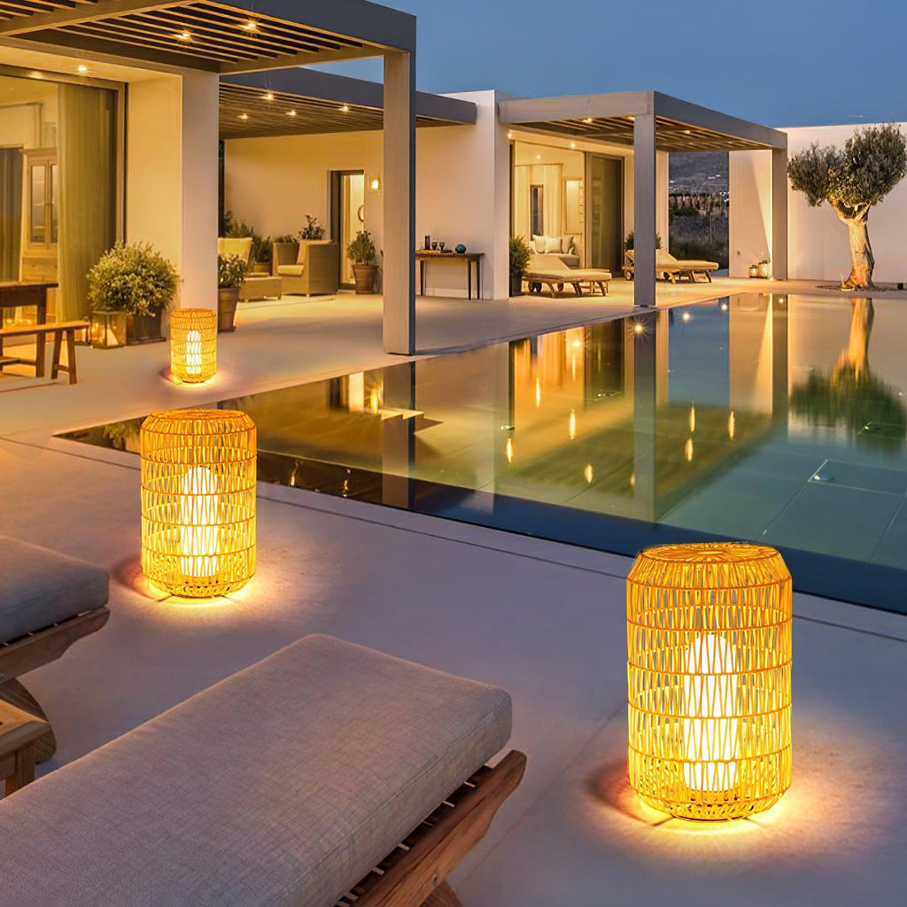 Elsenina Rattan Outdoor Light-Moonnatur
