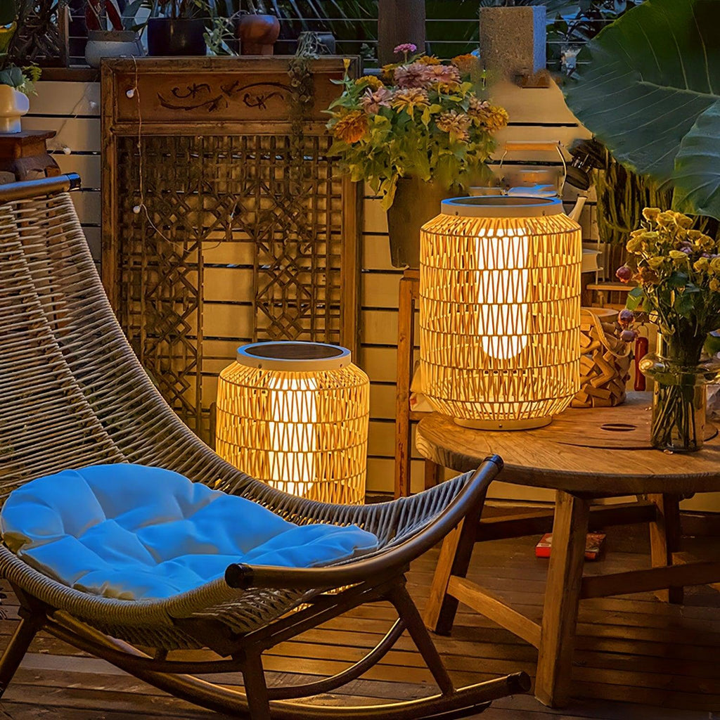 Elsenina Rattan Outdoor Light-Moonnatur