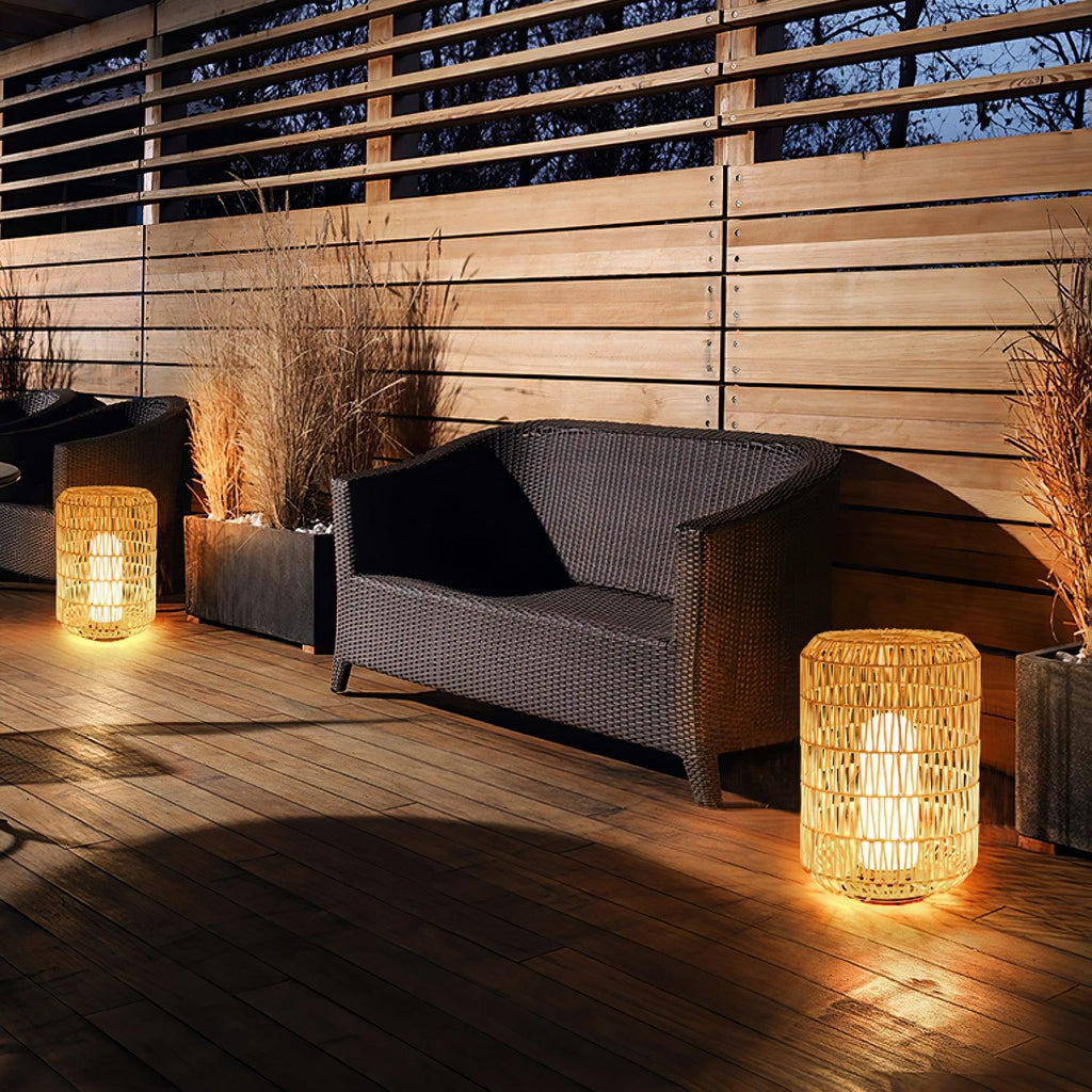Elsenina Rattan Outdoor Light-Moonnatur