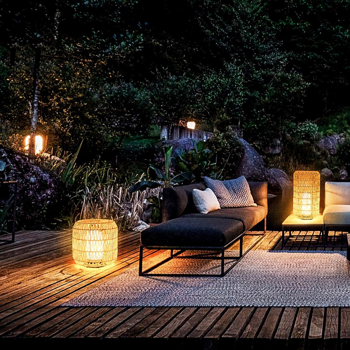 Elsenina Rattan Outdoor Light-Moonnatur