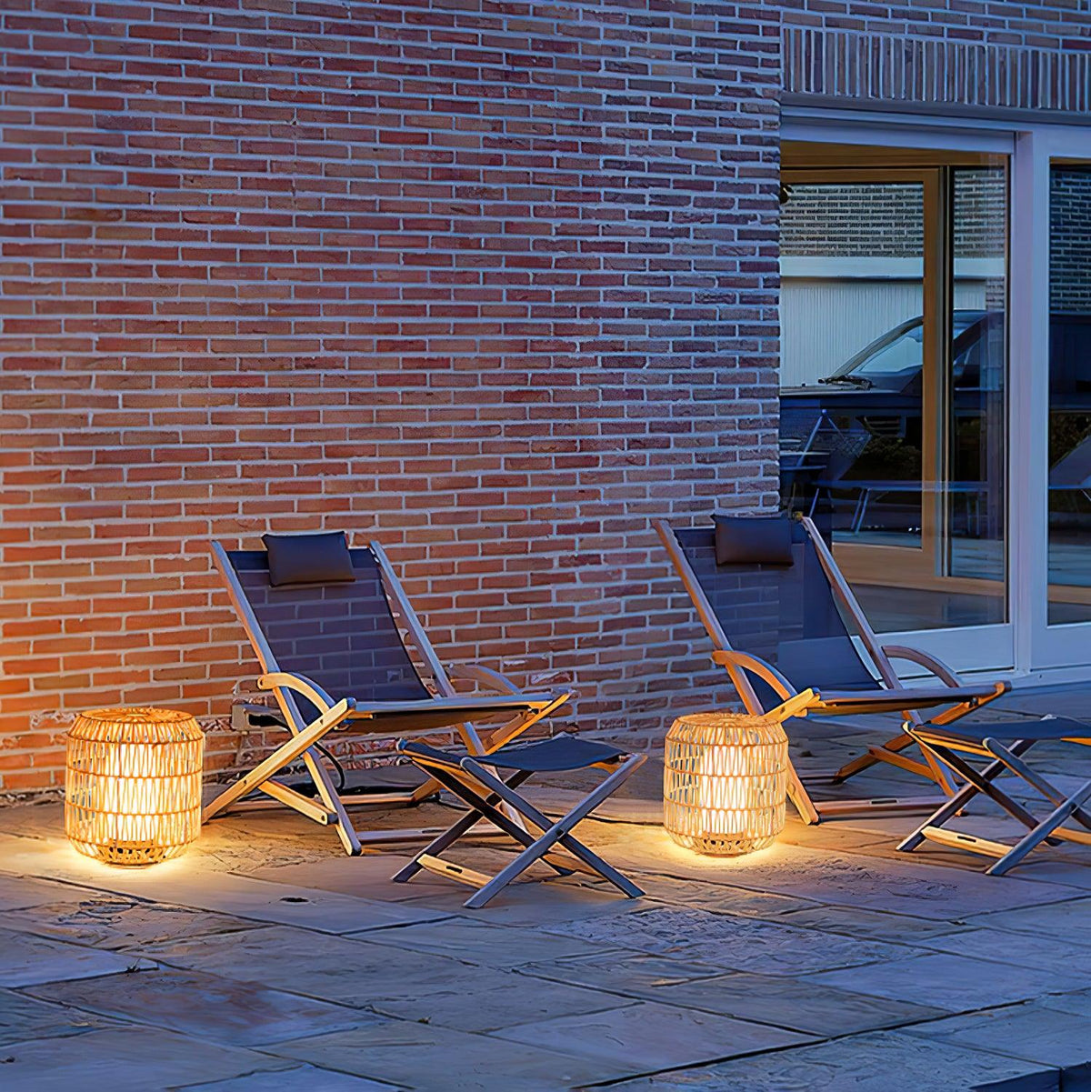 Elsenina Rattan Outdoor Light-Moonnatur