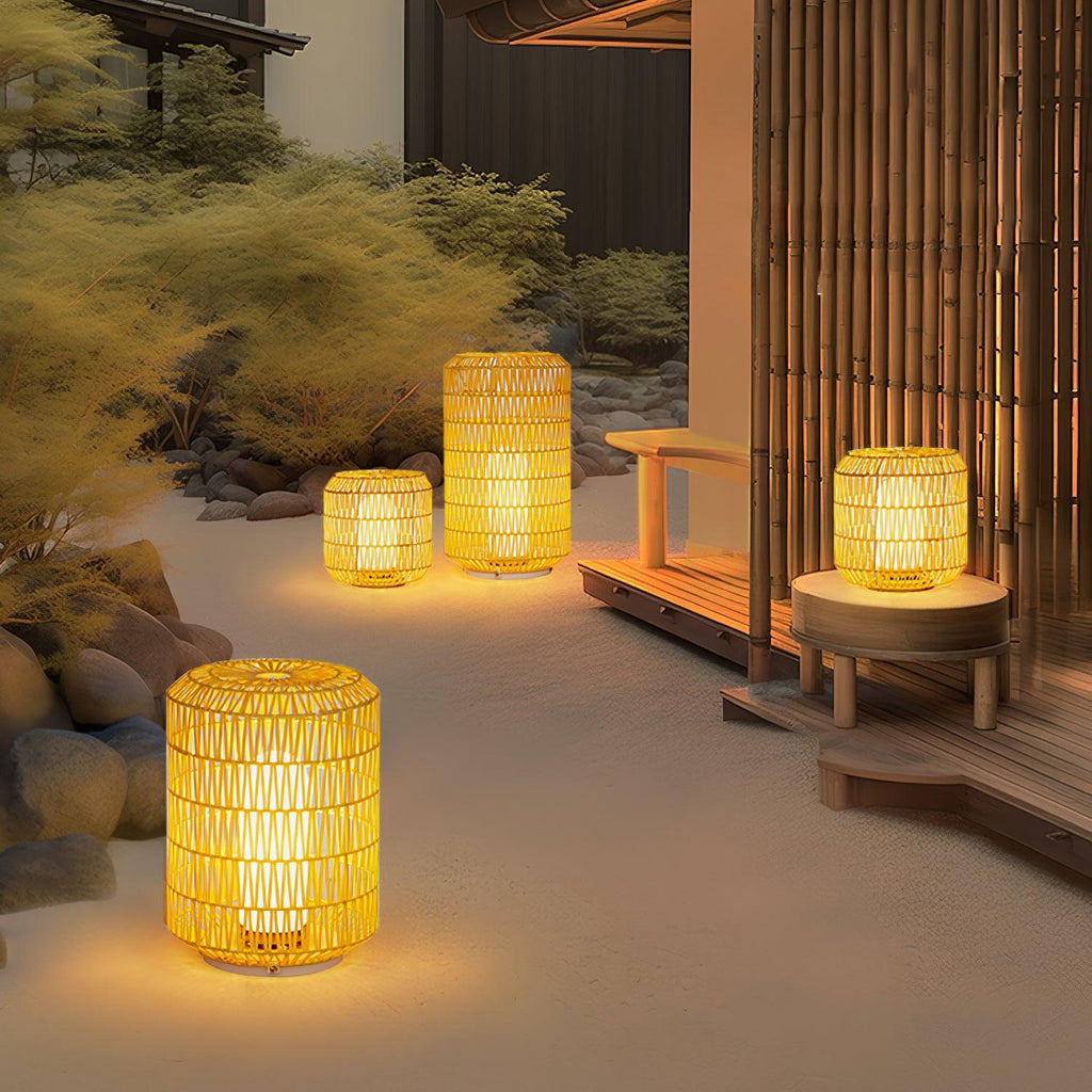 Elsenina Rattan Outdoor Light-Moonnatur