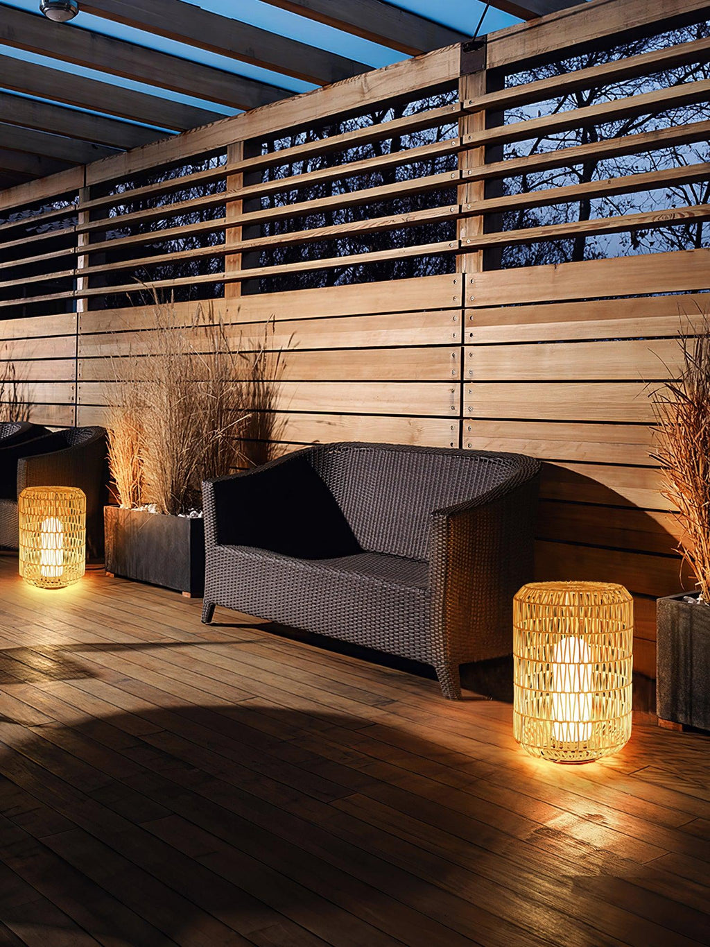 Elsenina Rattan Outdoor Light-Moonnatur