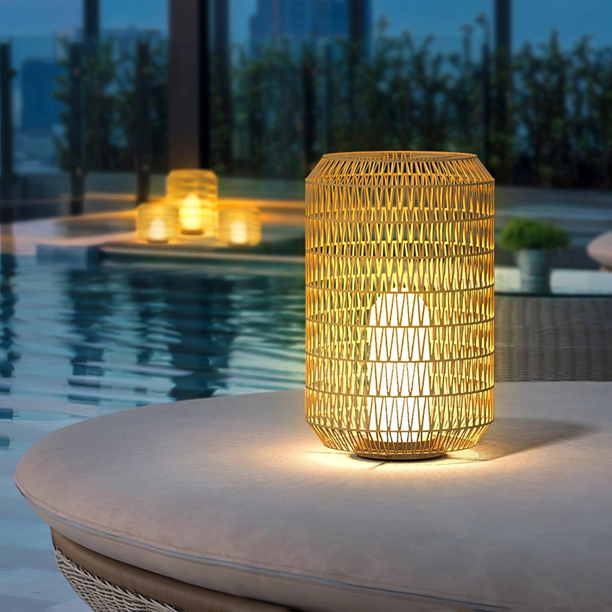 Elsenina Rattan Outdoor Light-Moonnatur