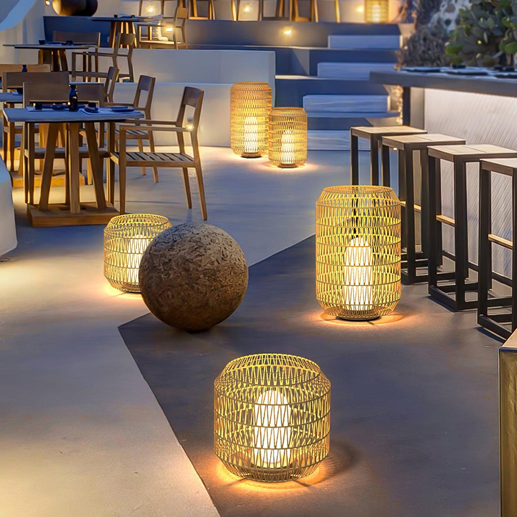 Elsenina Rattan Outdoor Light-Moonnatur
