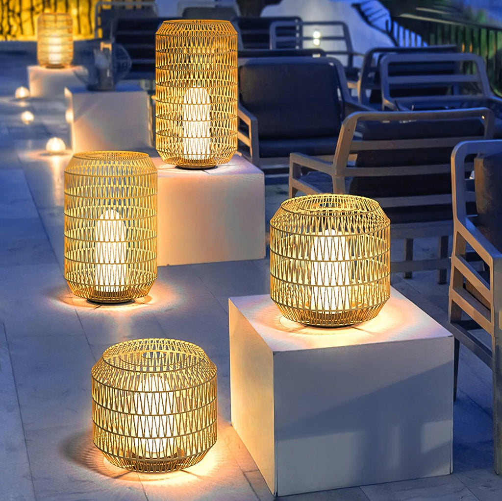 Elsenina Rattan Outdoor Light-Moonnatur