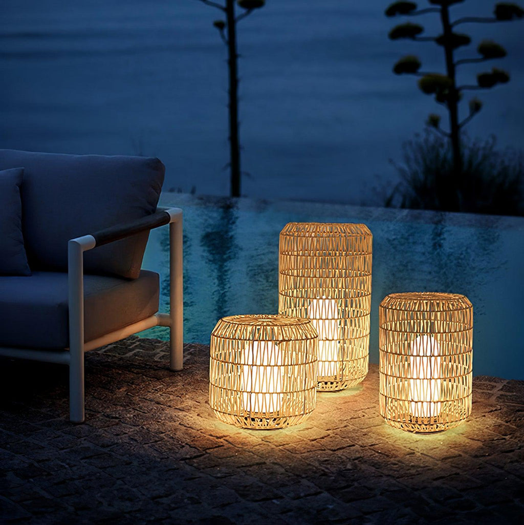 Elsenina Rattan Outdoor Light-Moonnatur