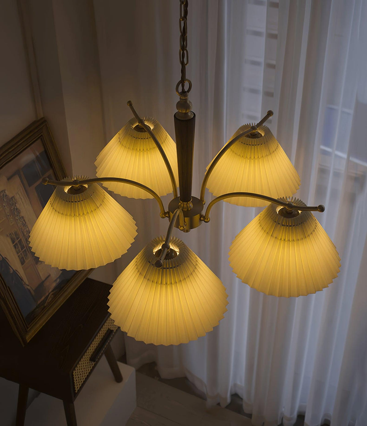 Aldriceth Fabric Chandelier-Moonnatur