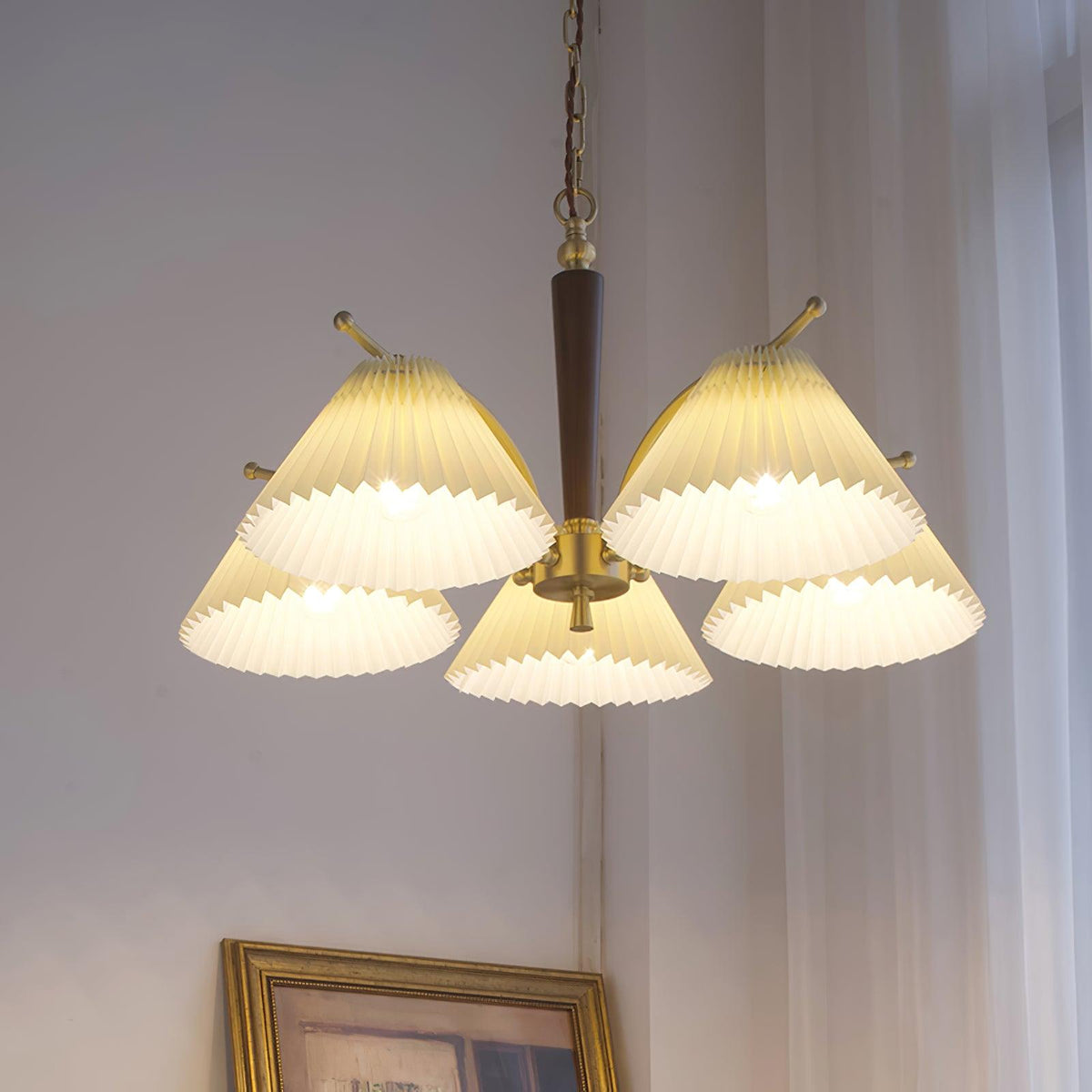Aldriceth Fabric Chandelier-Moonnatur