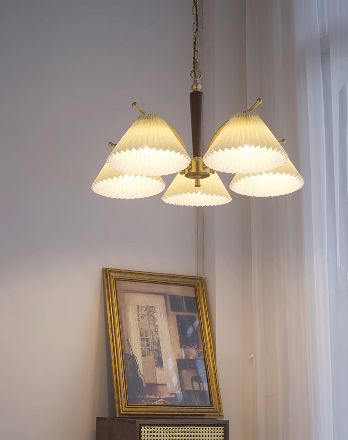 Aldriceth Fabric Chandelier-Moonnatur