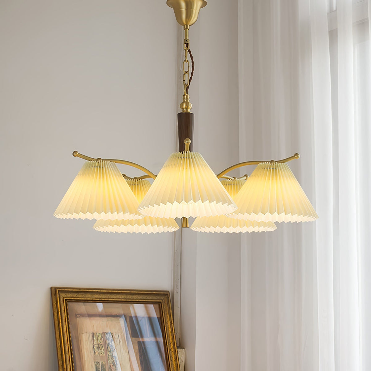 Aldriceth Fabric Chandelier-Moonnatur