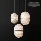 Harvenmere Alabaster Pendant Light-Moonnatur