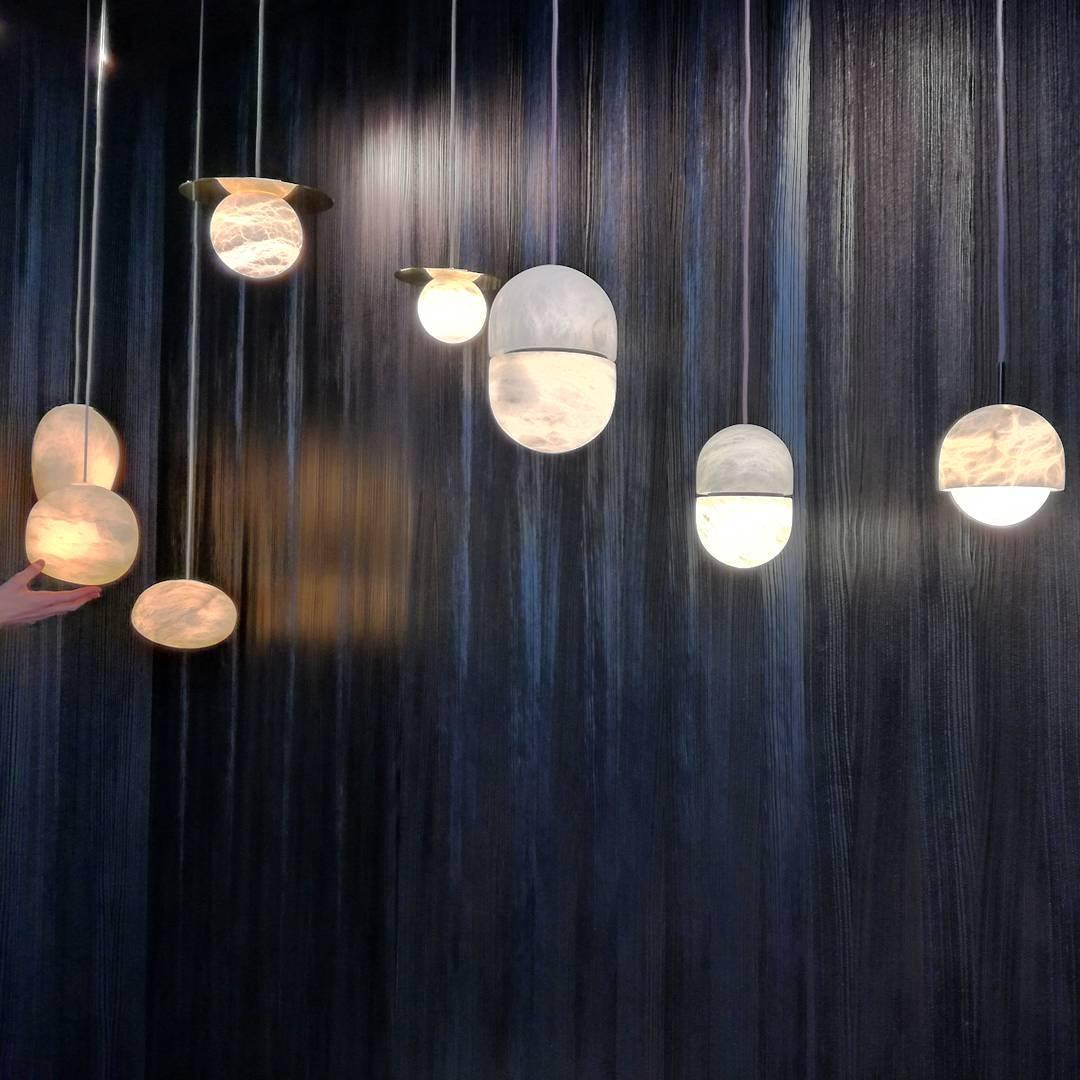 Harvenmere Alabaster Pendant Light-Moonnatur
