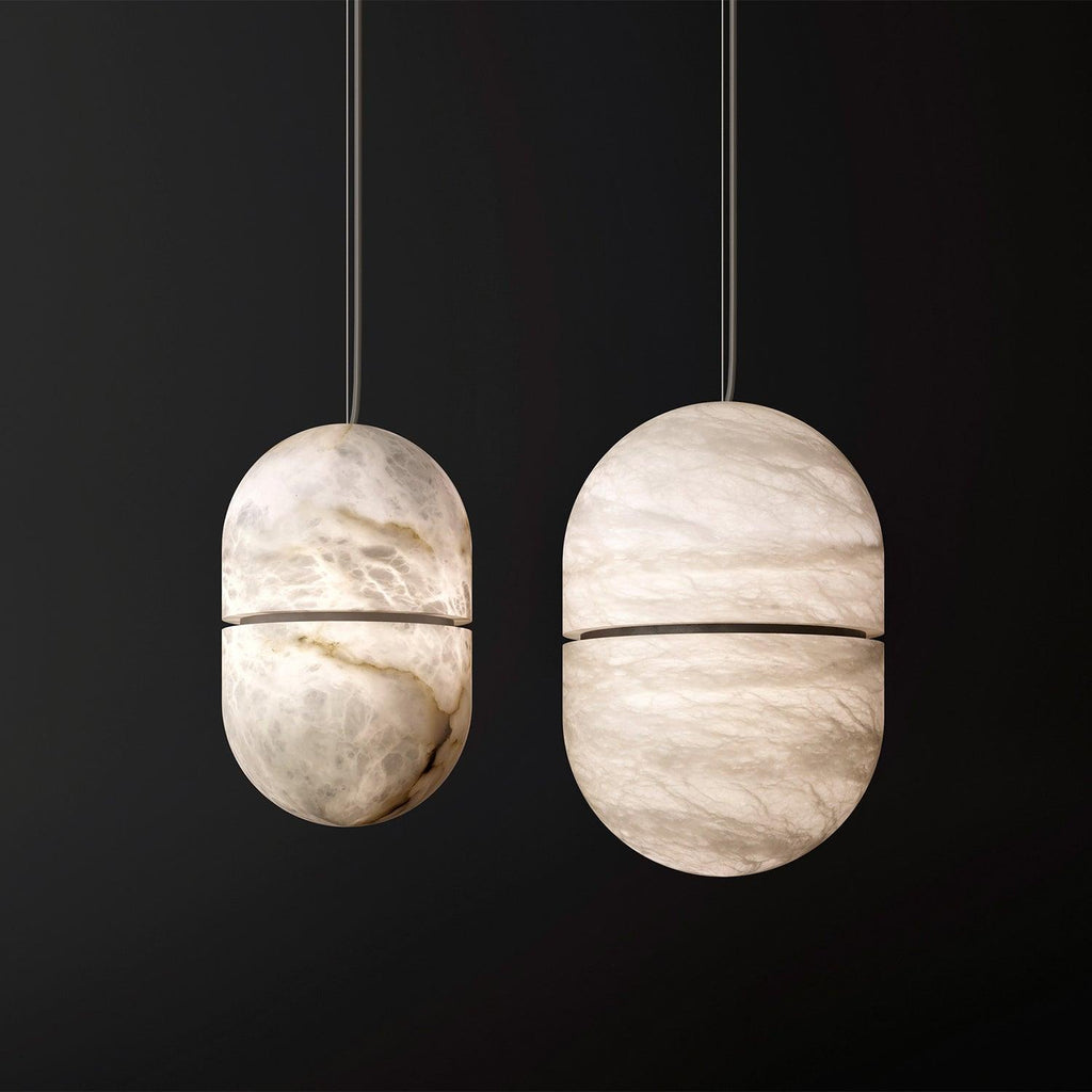 Harvenmere Alabaster Pendant Light-Moonnatur
