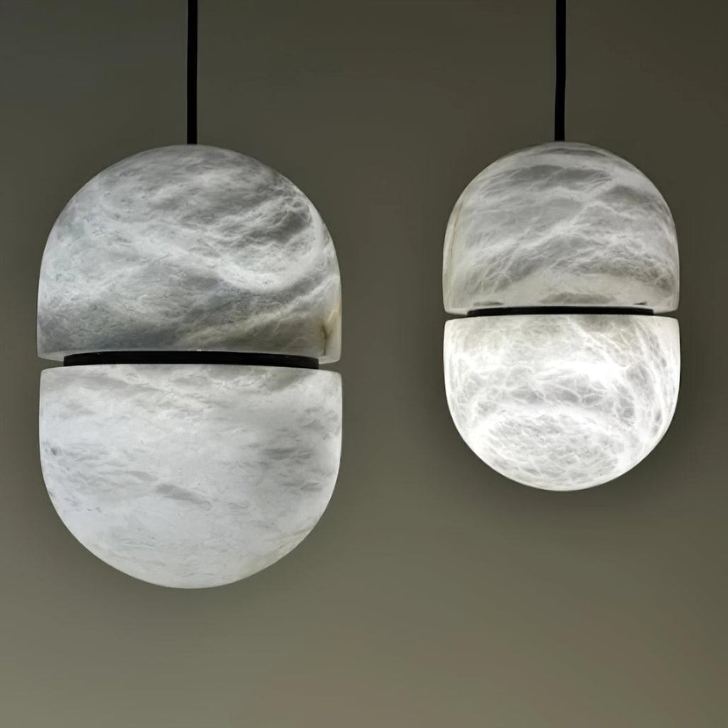 Harvenmere Alabaster Pendant Light-Moonnatur