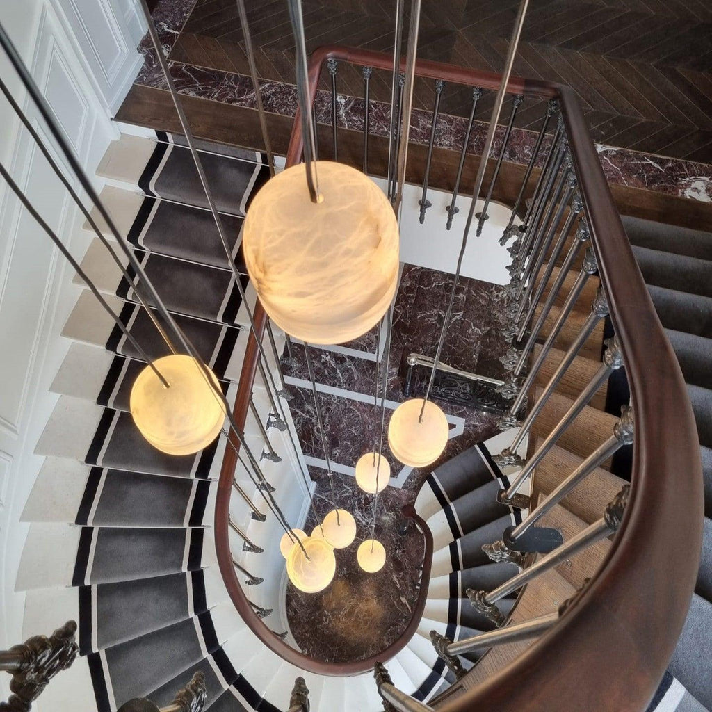 Harvenmere Alabaster Pendant Light-Moonnatur