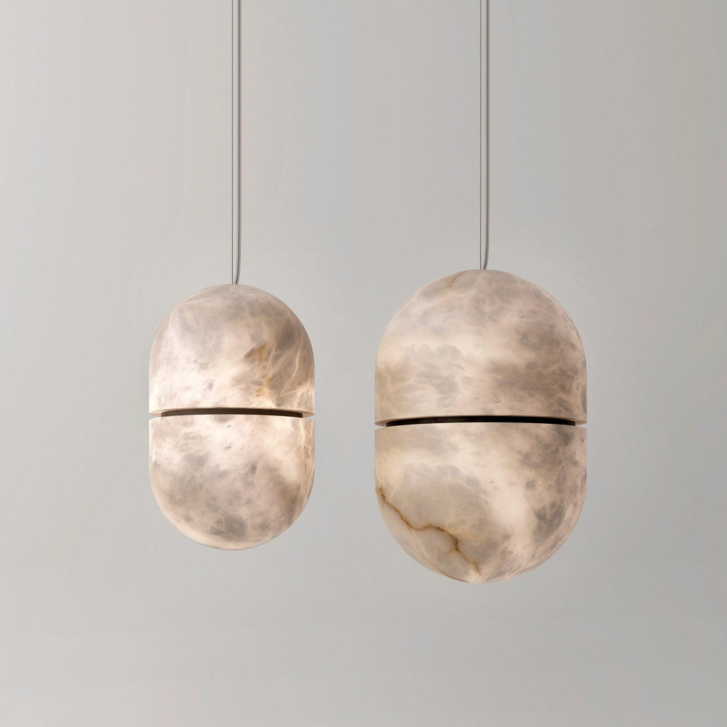 Harvenmere Alabaster Pendant Light-Moonnatur