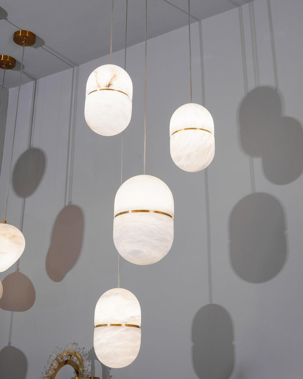 Harvenmere Alabaster Pendant Light-Moonnatur