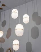 Harvenmere Alabaster Pendant Light-Moonnatur